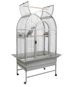Parrot-Supplies New Jersey Premium Top Opening Parrot Cage - White